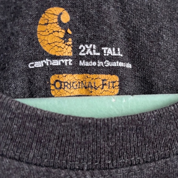 Carhartt Men's Black Pocket T-Shirt 2XL TALL - Picture 3 of 6